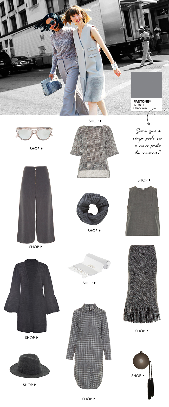 sharkskin o cinza de inverno eleito pela pantone 