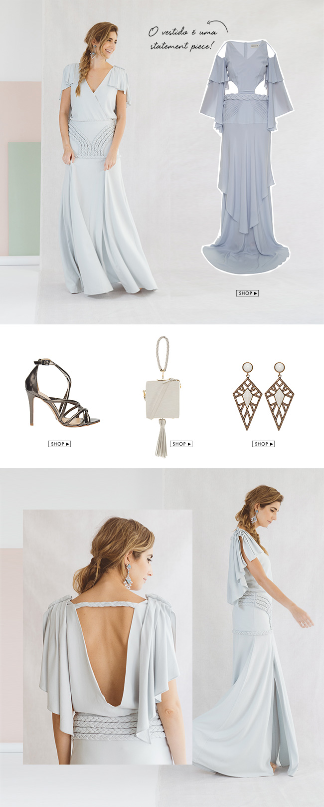 guia de estilo para looks de festa assinado pelo I Love E-commerce com look Pynablu à venda no Gallerist Blog & Shop