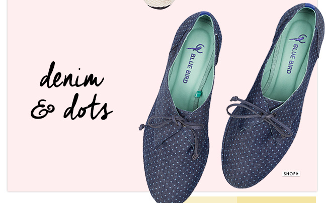 oxford jeans polka dots blue bird verão 2016