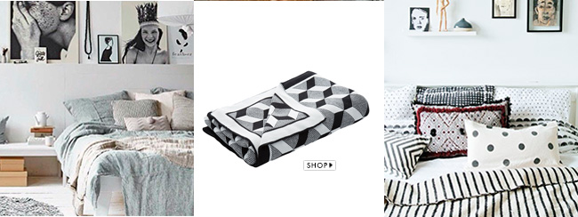 inspiração como usar mantas na decoração da cama