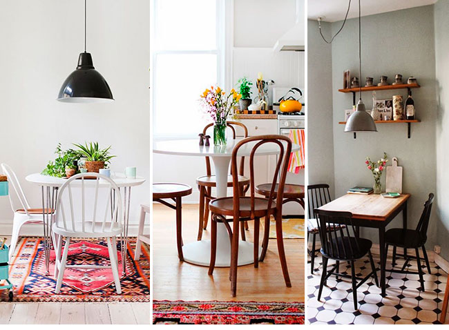 inspiração de décor para a mesa de refeições