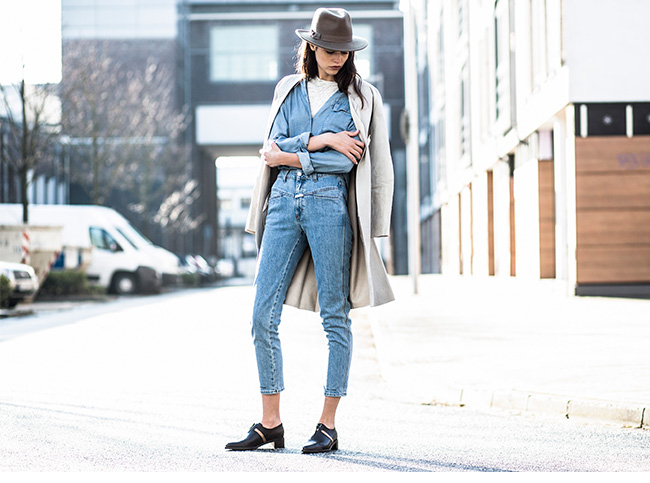 look total jeans street style