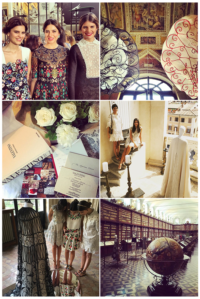 Valentino desfile alta costura 2016 Mirabilia Romae e Mostra Diffusa Carolina Cassou Mariana Cassou Amanda Cassou