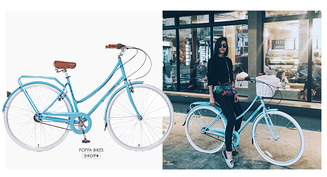 Francesca Monfrinatti bicicleta azul Foffa Bikes