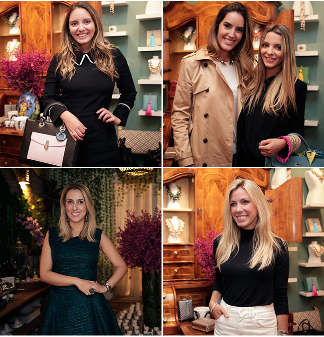 Lelê Saddi, Marcela Cimino e Sarah Mattar, Nicole Salvia e Nati Vozza no lançamento da coleção Candy para Gallerist