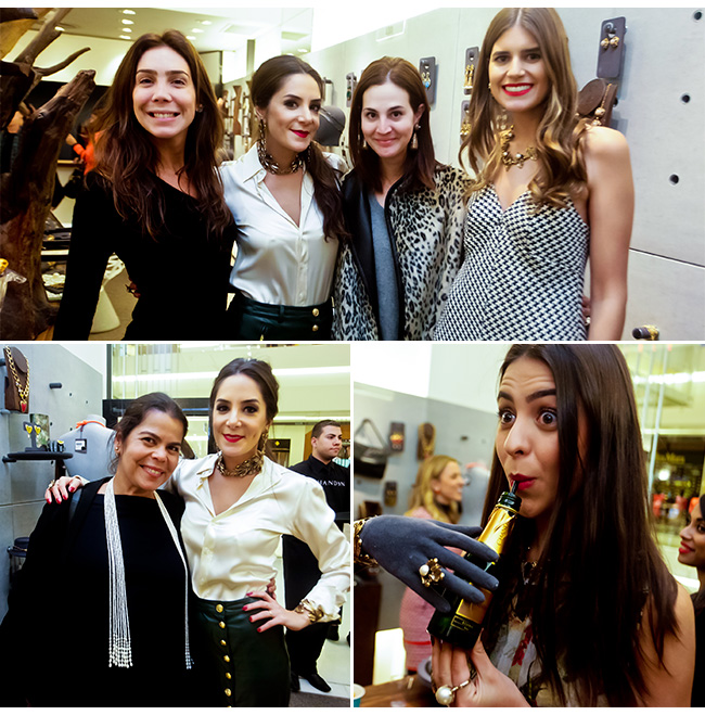 Luiza Setúbal, Vic Ceridono, Mariana Cassou, Daniela Falcão, Amanda Cassou no lançamento da coleção Gallerist + LOOL