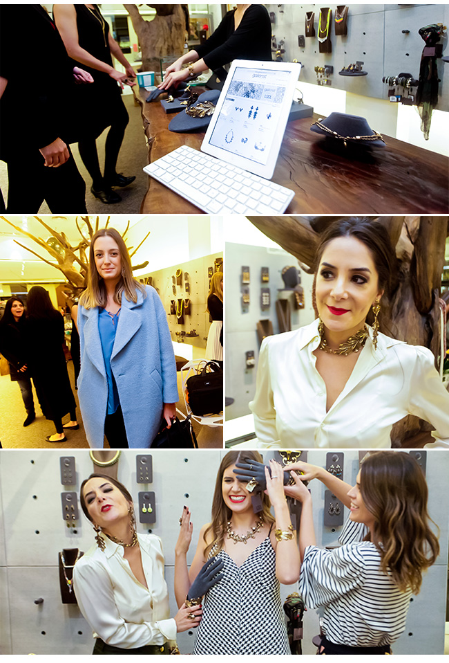 Luiza Setúbal, Mariana Cassou, Carolina Cassou no lançamento da coleção Gallerist + LOOL