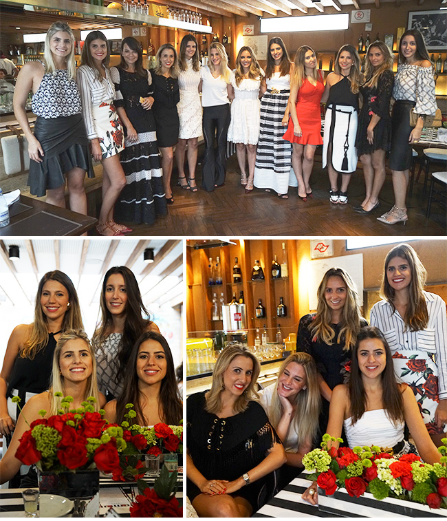 almoço de lançamento da Skazi no Gallerist para convidadas no restaurante Serafina em São Paulo