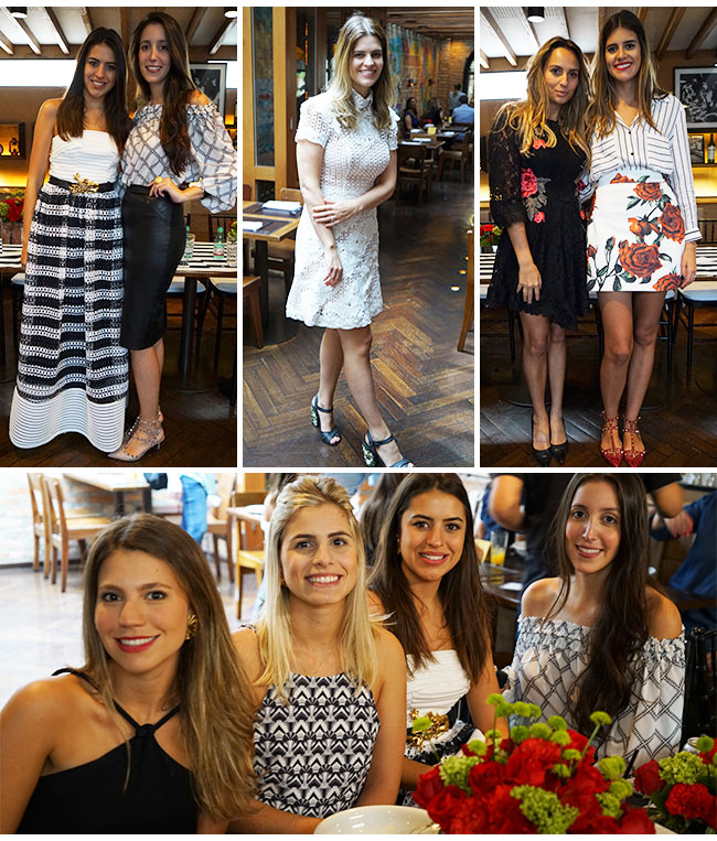 almoço de lançamento da Skazi no Gallerist para convidadas no restaurante Serafina em São Paulo