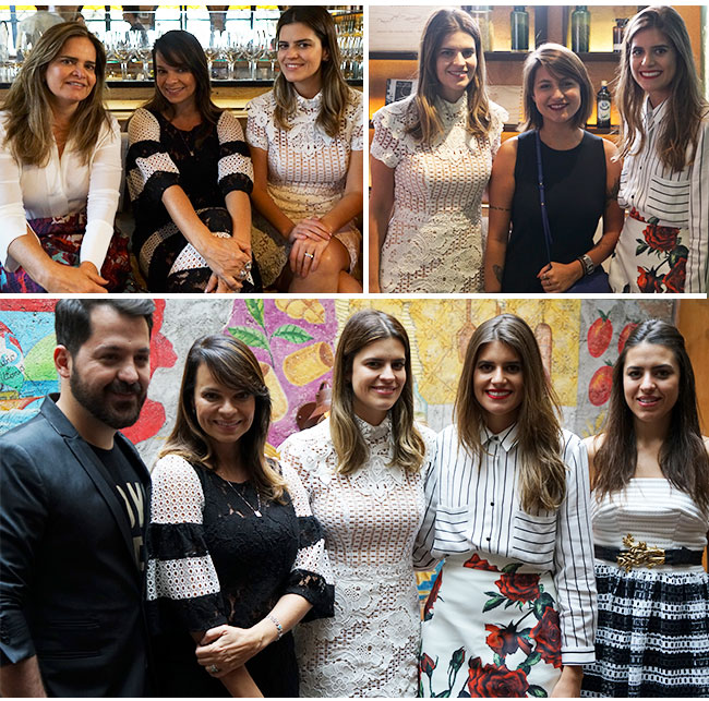 almoço de lançamento da Skazi no Gallerist para convidadas no restaurante Serafina em São Paulo