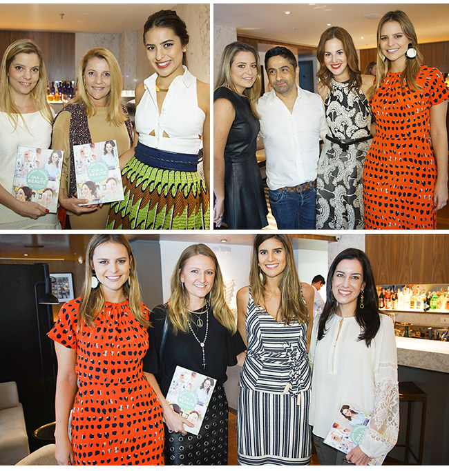 amanda cassou, fernanda cassou, vic ceridono, carol cassou, mariana cassou e convidados no brunch de lançamento do livro dia de beauté no nomaa hotel em curitiba