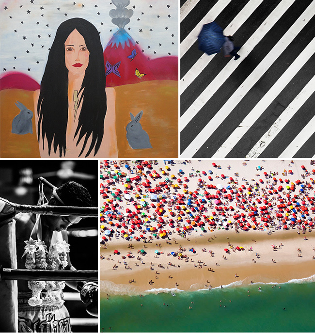 obras de artistas como Rita Wainer e Jacques Dequeker, que participam da Feira PARTE 2015 no Paço das Artes, em São Paulo