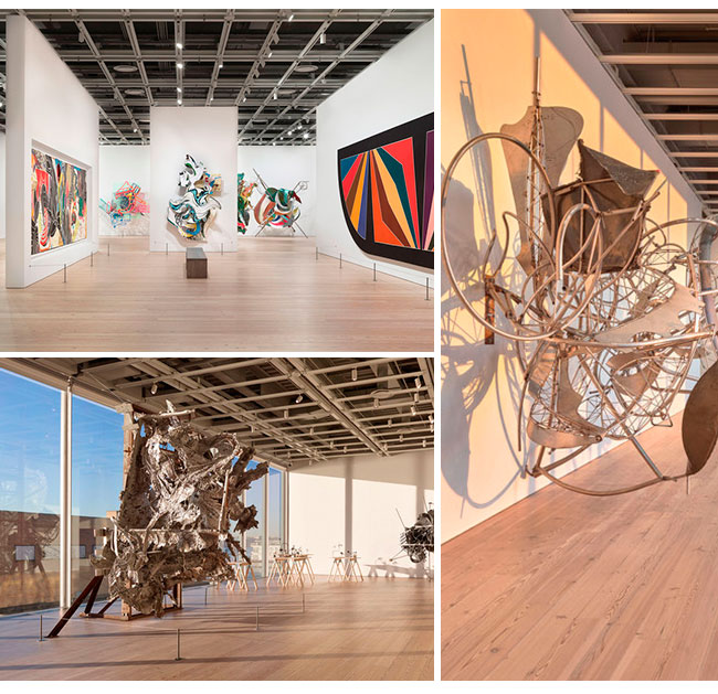 obras da mostra Frank Stella: a retrospective, em cartez até fevereiro no Whitney Museum, em Nova York