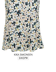 Paulinha Sampaio: Saia Midi Nyoman Floral Kika Simonsen