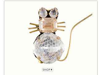 Broche Swarovski Gallerist e ONG Orientavida