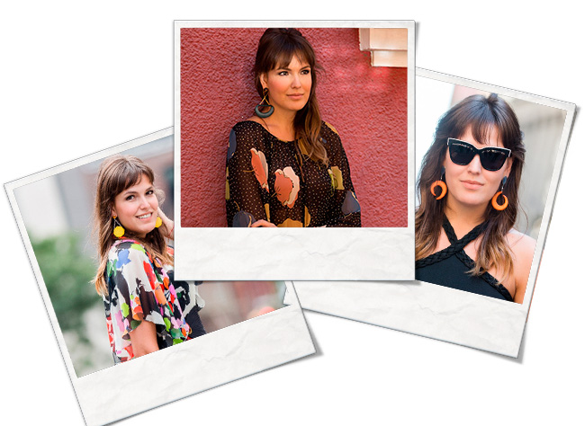 A blogueira e editora de moda Bia Perotti usa os brincos vintage da linha Swing Sixties, desenvolvida em parceria com a designer de joias Isabella Blanco, coleção com peças exclusivas no Gallerist.