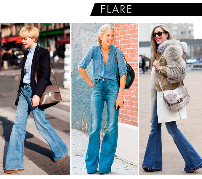 looks com calça flare