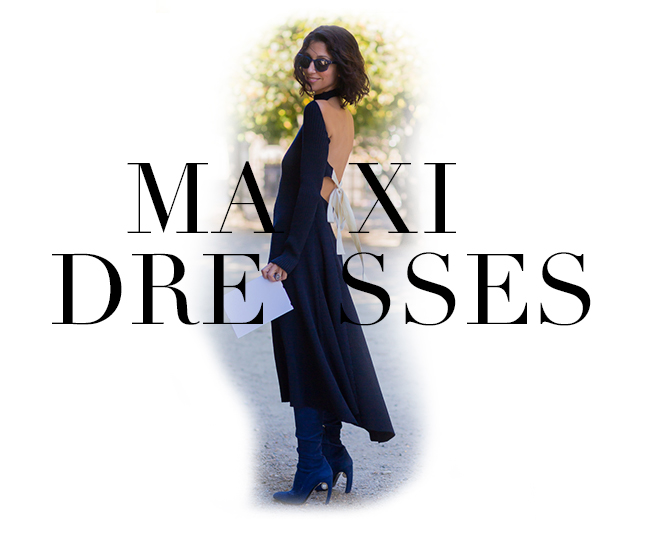 maxi dresses tendência para o inverno