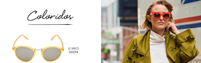 óculos de sol armação colorida le specs à venda no gallerist