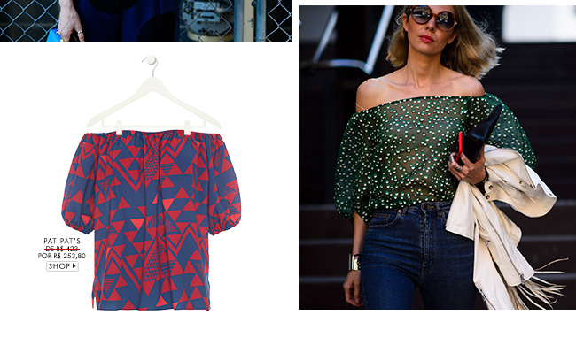 look street style como usar decote ombro a ombro tendência no verão