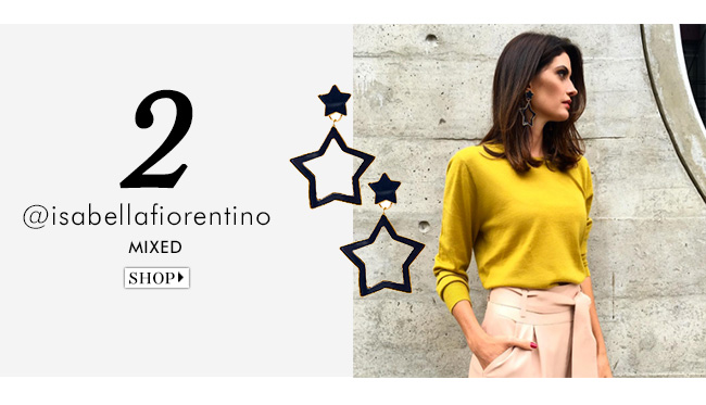 insta-shop isabella fiorentino com brinco mixed à venda no gallerist