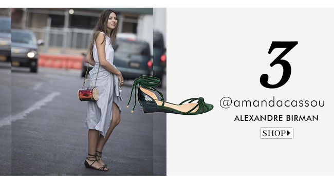 insta-shop amanda cassou com sandália alexandre birman à venda no gallerist blog & shop
