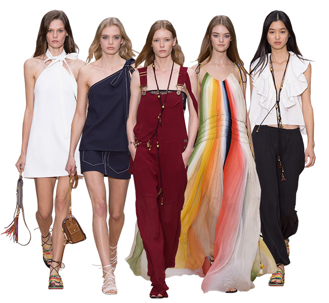 desfile Chloé Verão 2016 semana de moda de paris