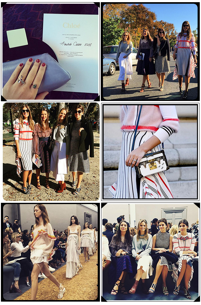 gallerist no paris fashion week fotos do desfile Chloé Verão 2016 com mariana cassou, amada cassou, fernanda cassou e carolina cassou