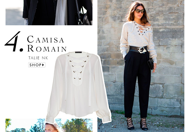 inspiração look com camisa street style pfw semana de moda de paris 