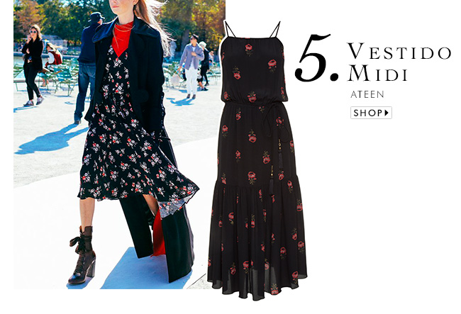 inspiração look com vestido street style pfw semana de moda de paris  