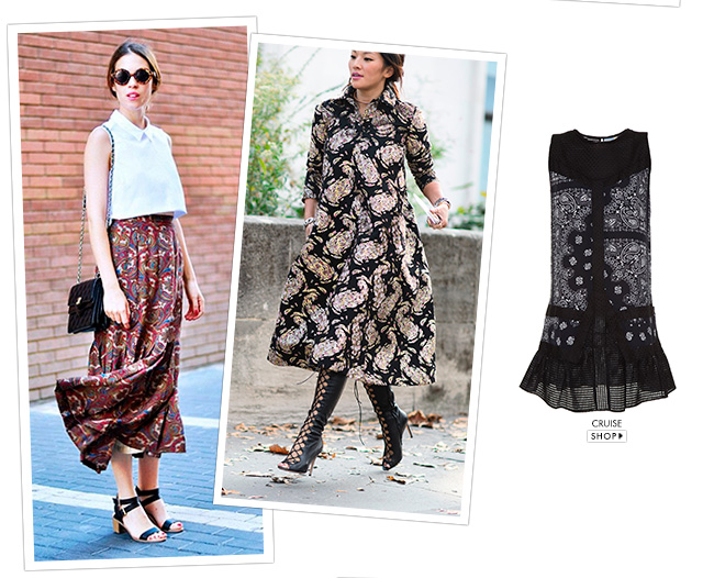 looks street style inspiração como usar estampa paisley