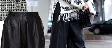 pantacourt de couro patricia viera