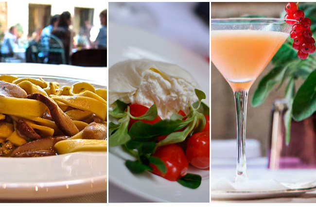 pratos do Il Salumaio di Montenapoleone restautante Milão