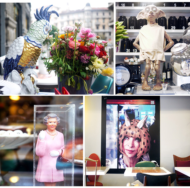 the small restaurante iatliano em milão com décor inusitado