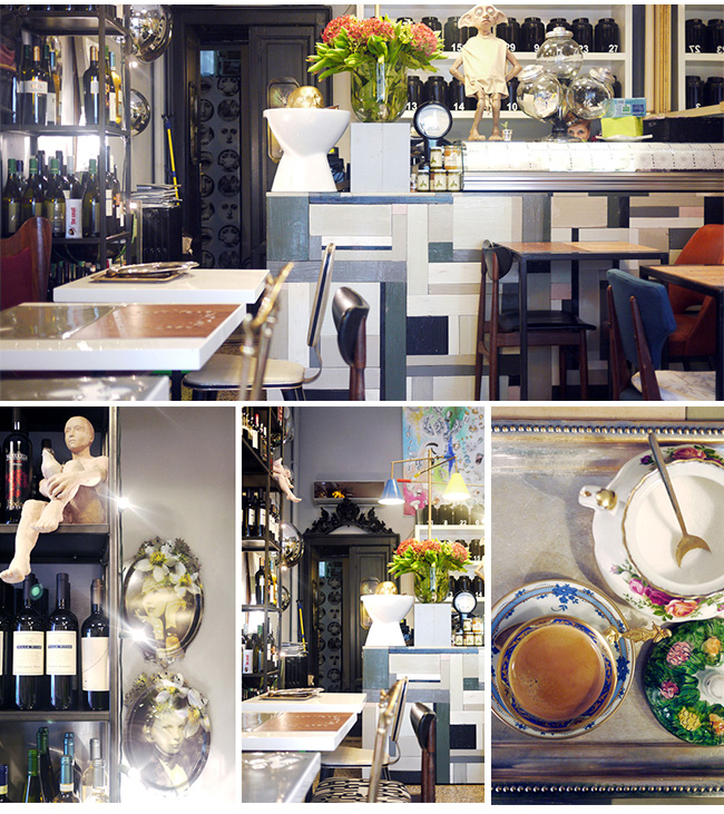 the small restaurante iatliano em milão com décor inusitado