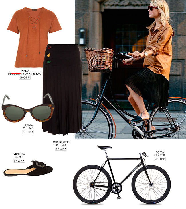 sugestão de look com foffa bikes gallerist para dia mundial sem carro 
