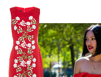 peças em vermelho e looks para o natal vestido skazi