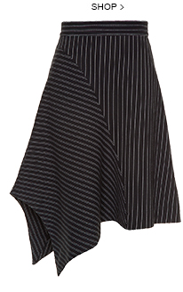 Saia Midi Assimétrica Risca Modem