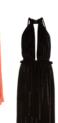 Vestido Longo Valeria Black Candy Brown