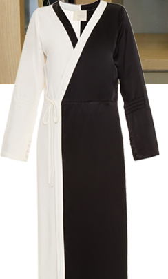 Vestido Longo Wrap Black Framed Vestido Longo Wrap Black Framed