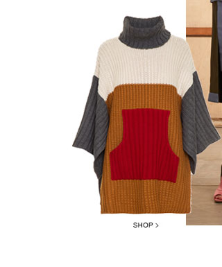 Poncho Tricot Aline Grey