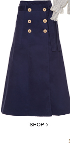 Saia Midi Trench Navy Saia Midi Trench Navy