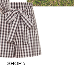 Short Vichy Black&White