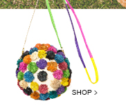 Bolsa Bali Pompom Beige