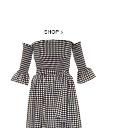 Vestido Midi Vichy Black&White