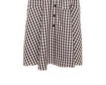 Vestido Midi Vichy Botão