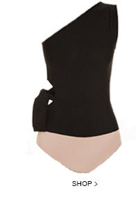 Body Um Ombro Fenda e Amarração Black Body Um Ombro Fenda e Amarração Black