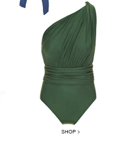 Maiô Drapeado Ombro Green Maiô Drapeado Ombro Green