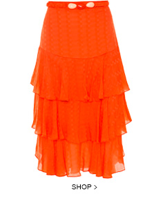 Saia Seda Hamptons Laranja