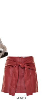 Short Saia Napa Amarração Vermelho